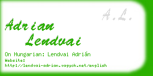 adrian lendvai business card