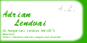 adrian lendvai business card